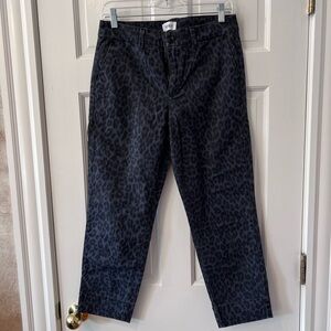 Pistola Gray Leopard Print Womens Size 28 Chino Trouser Pants